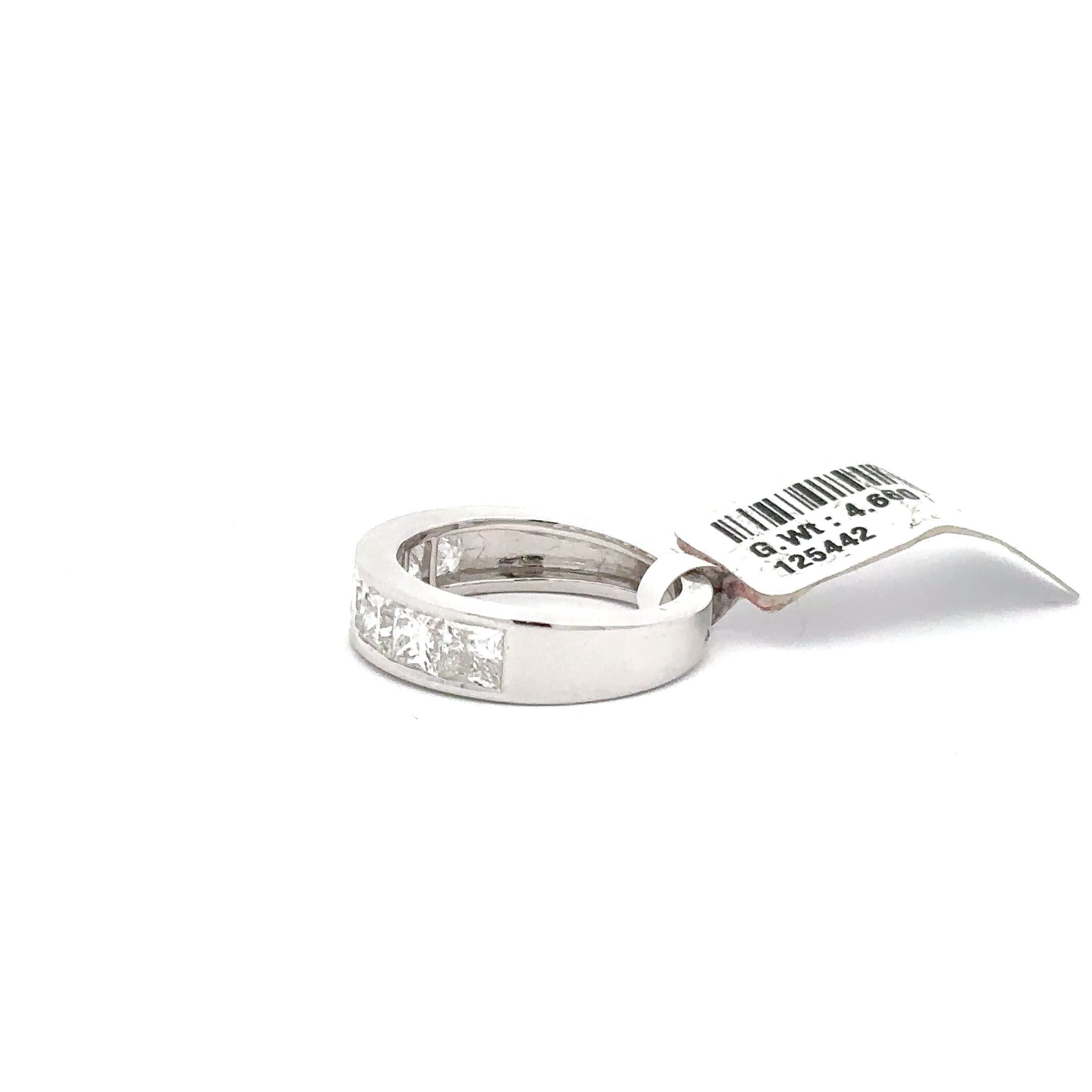 Princess Cut Diamond White Gold Eternity Band 3