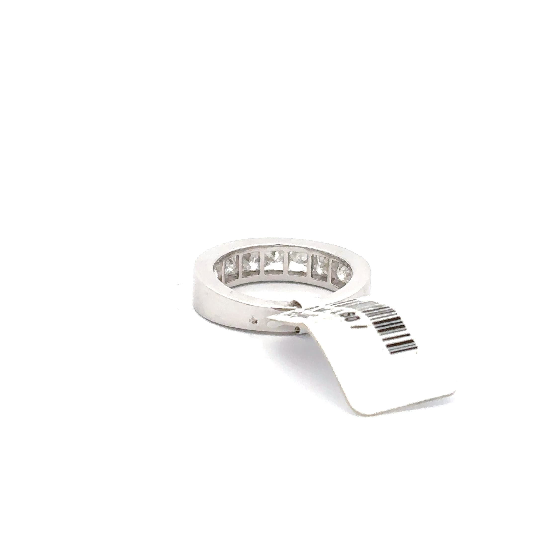 Princess Cut Diamond White Gold Eternity Band 4