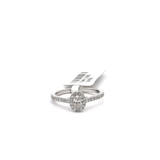Oval Cut Diamond White Gold Engagement Ring