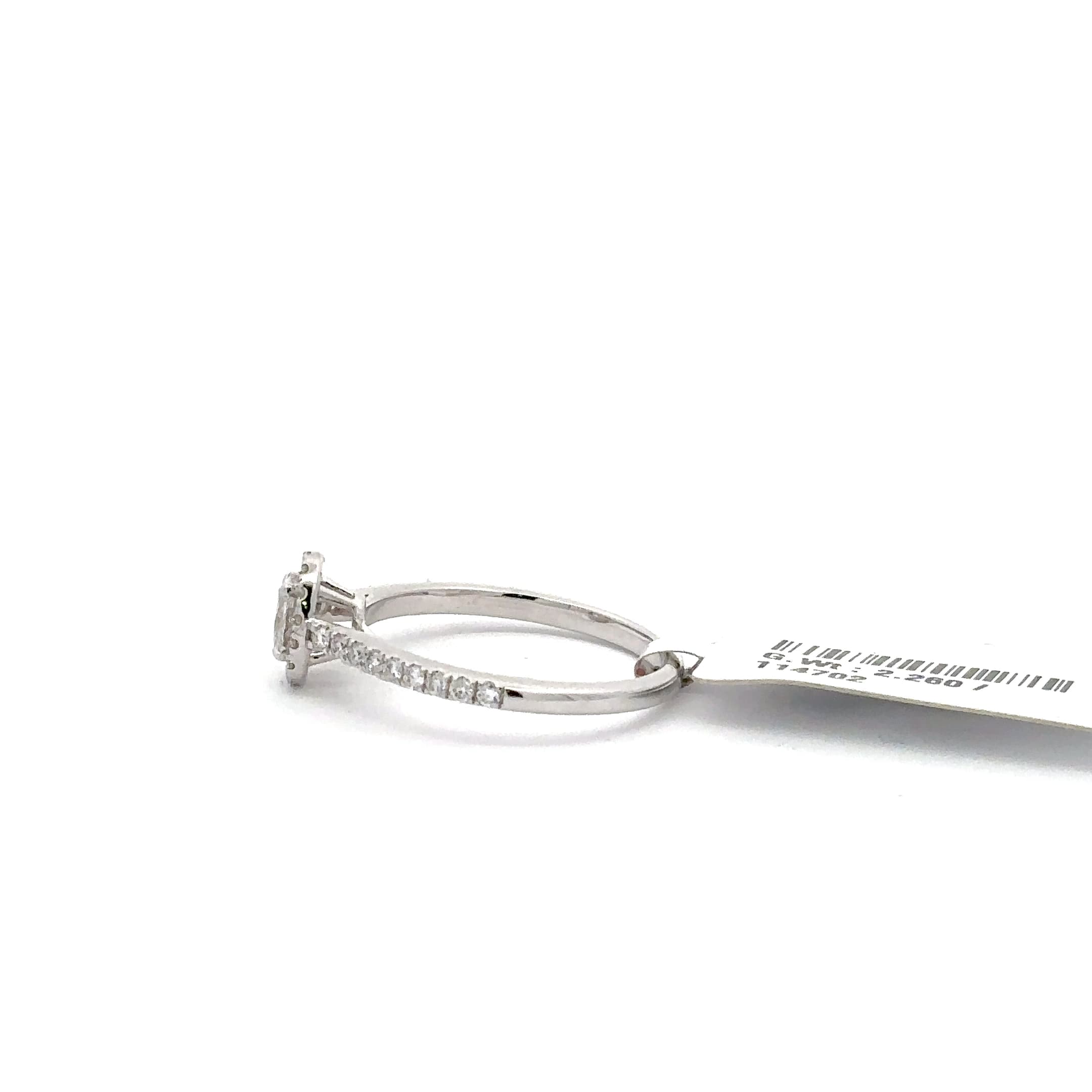 Oval Cut Diamond White Gold Engagement Ring 3