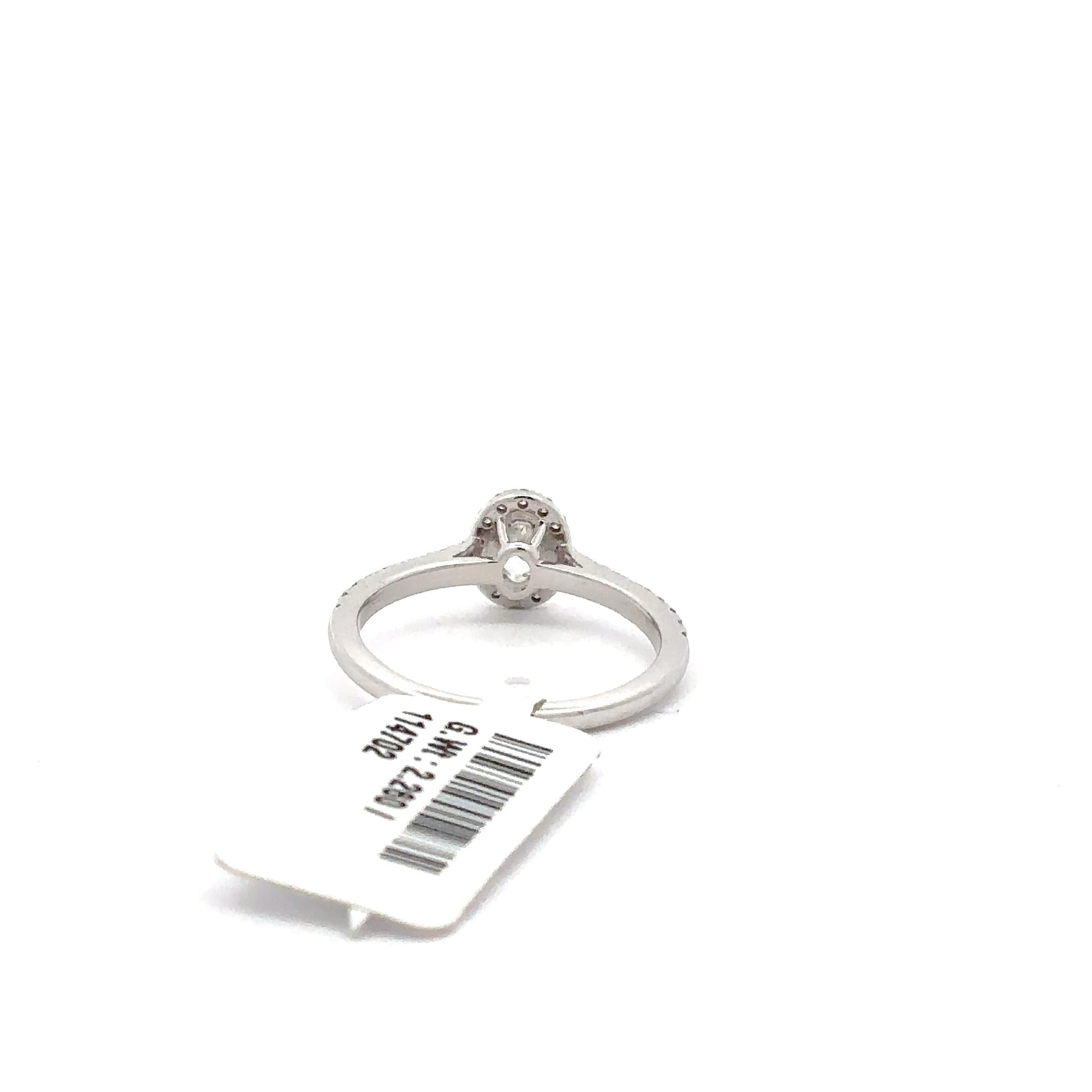 Oval Cut Diamond White Gold Engagement Ring 4
