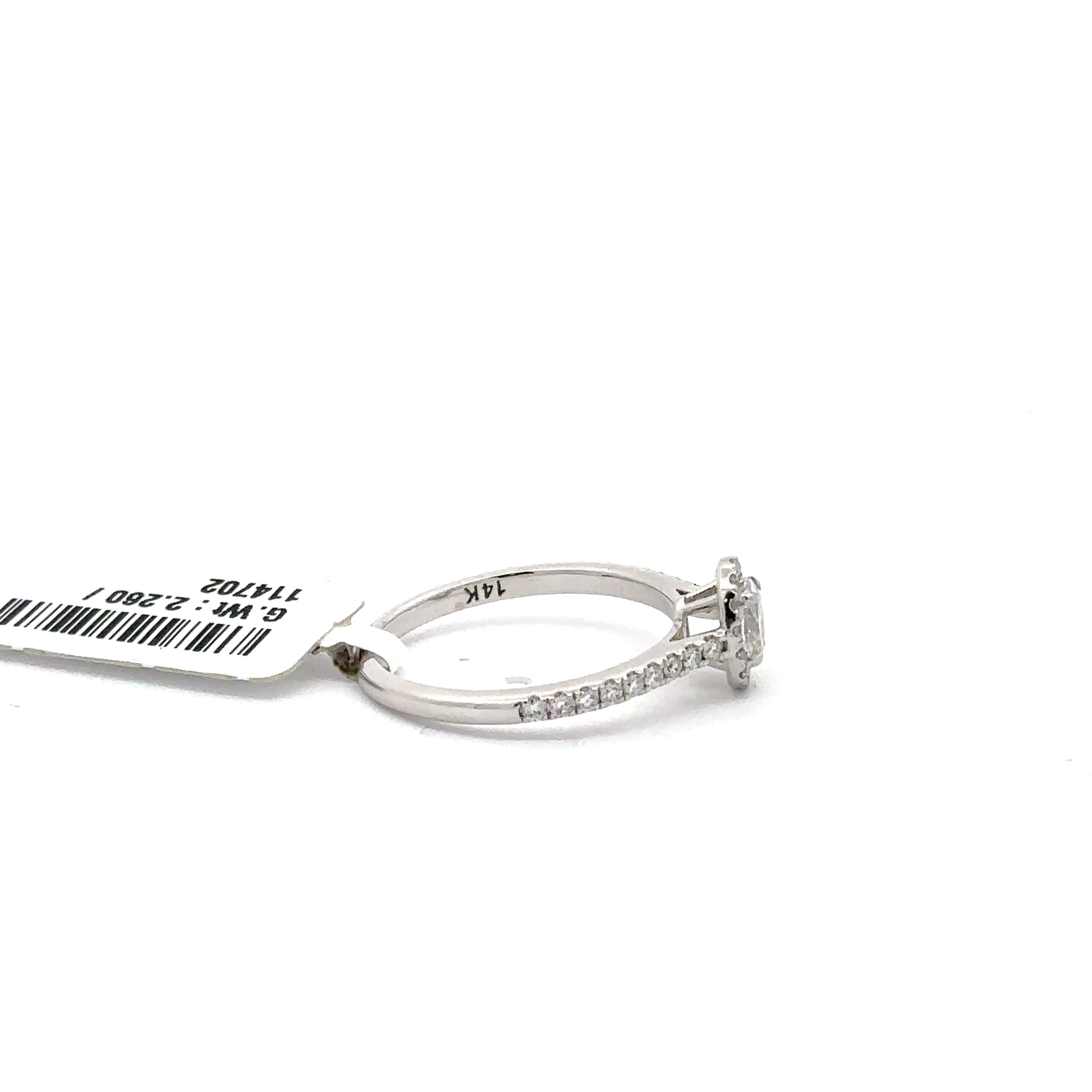 Oval Cut Diamond White Gold Engagement Ring 5