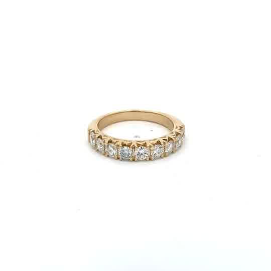 Yellow Gold Diamond Multi-Stone Anniversary Ring