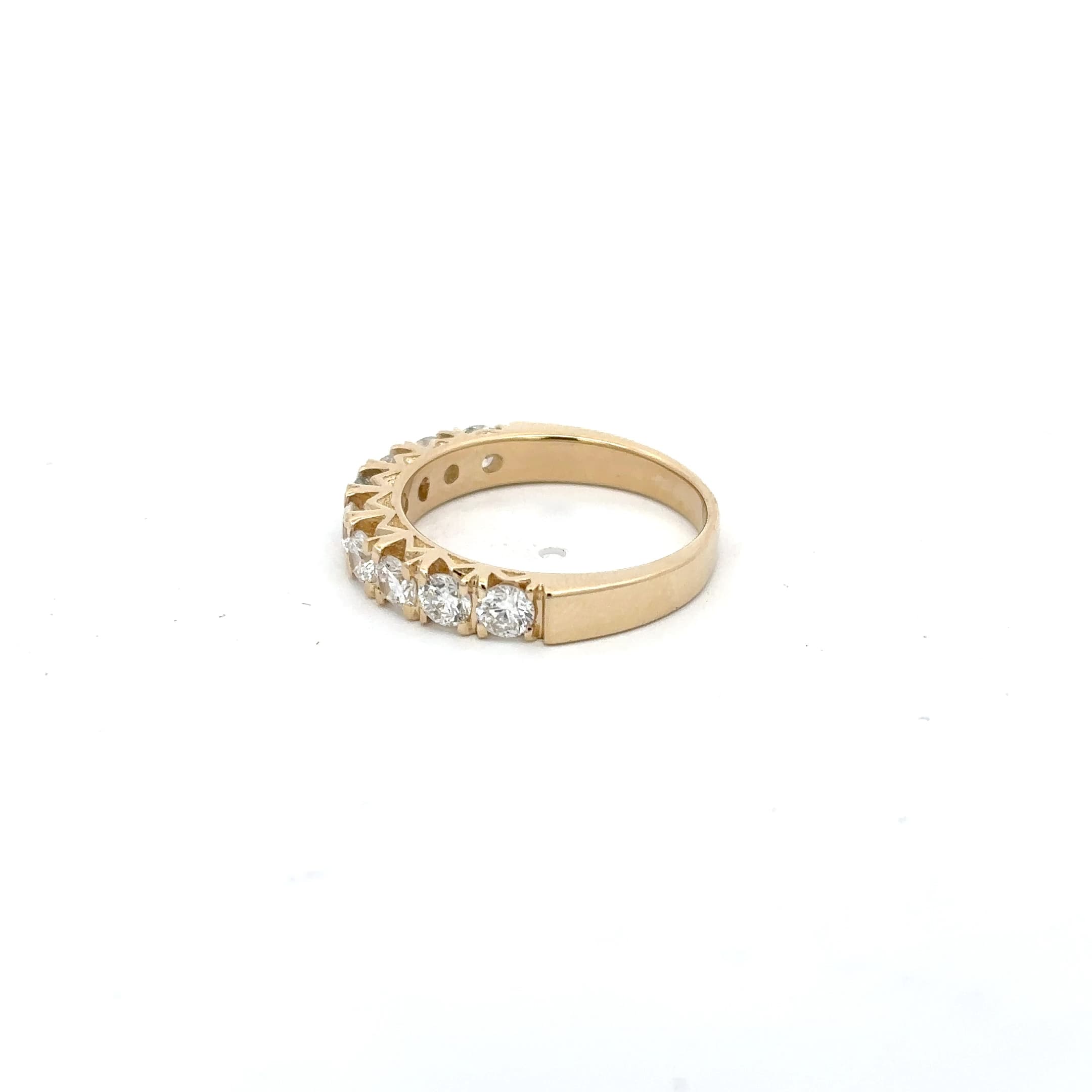 Yellow Gold Diamond Multi-Stone Anniversary Ring 3