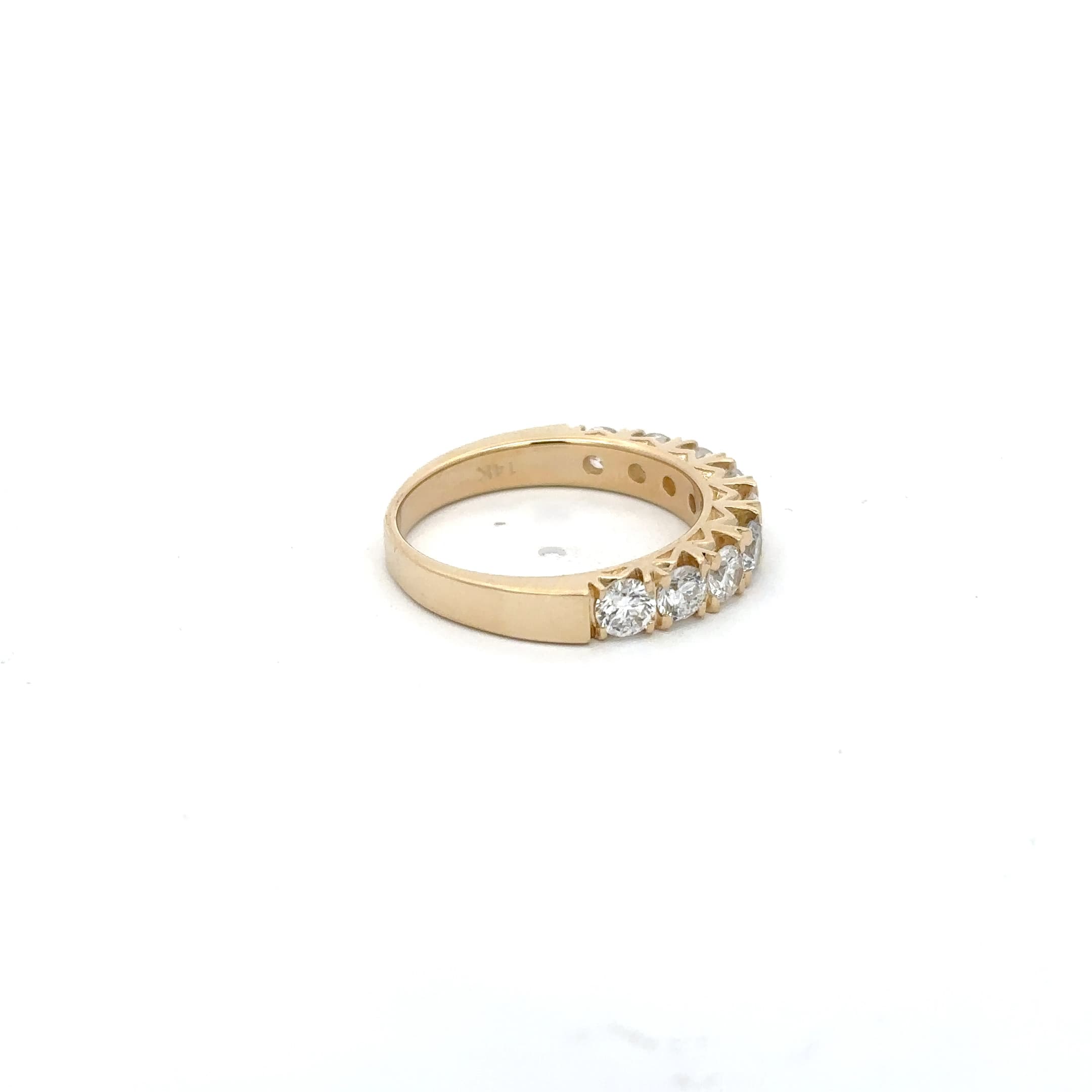 Yellow Gold Diamond Multi-Stone Anniversary Ring 5