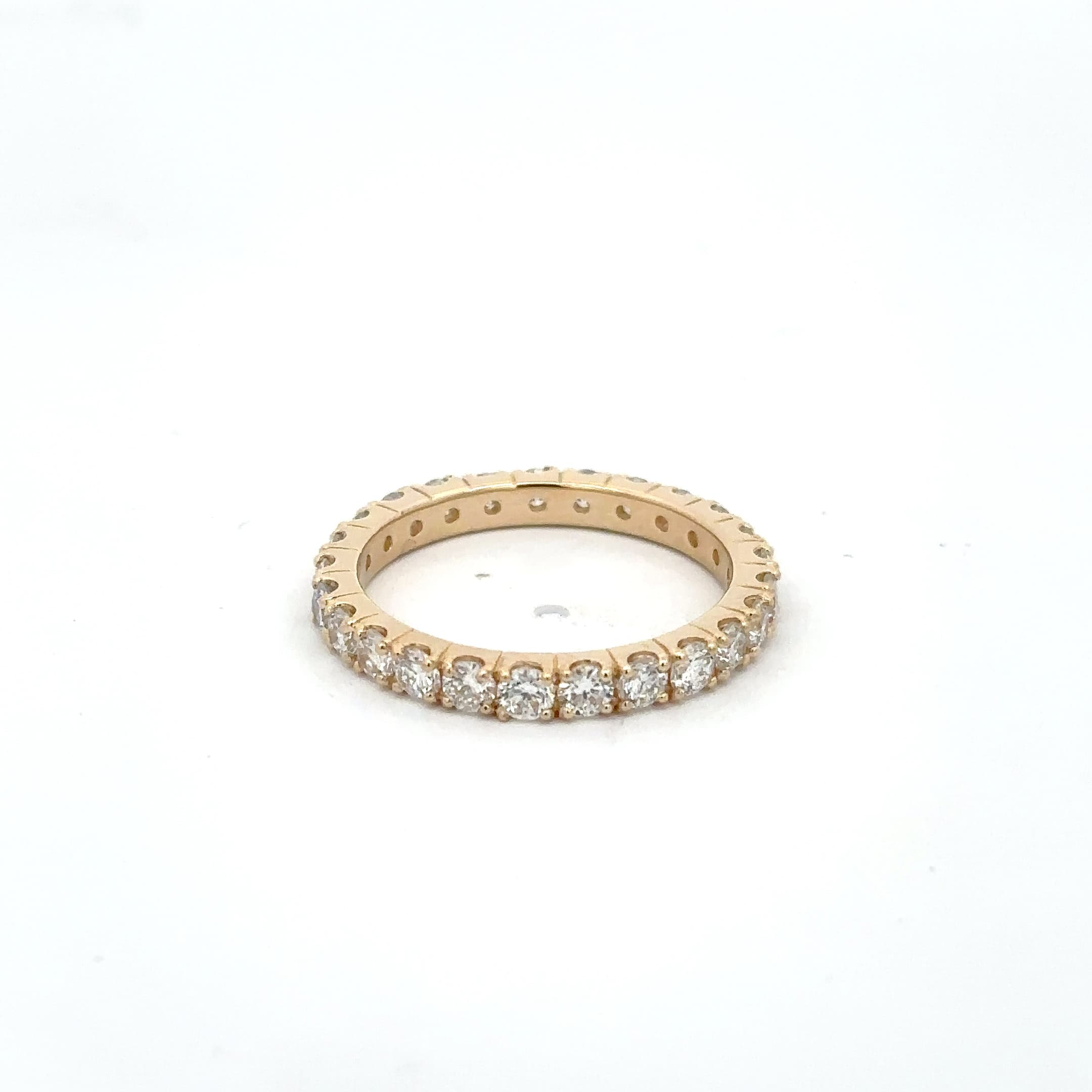 Rose Gold Eternity Ring with Brilliant Cut Diamonds 5
