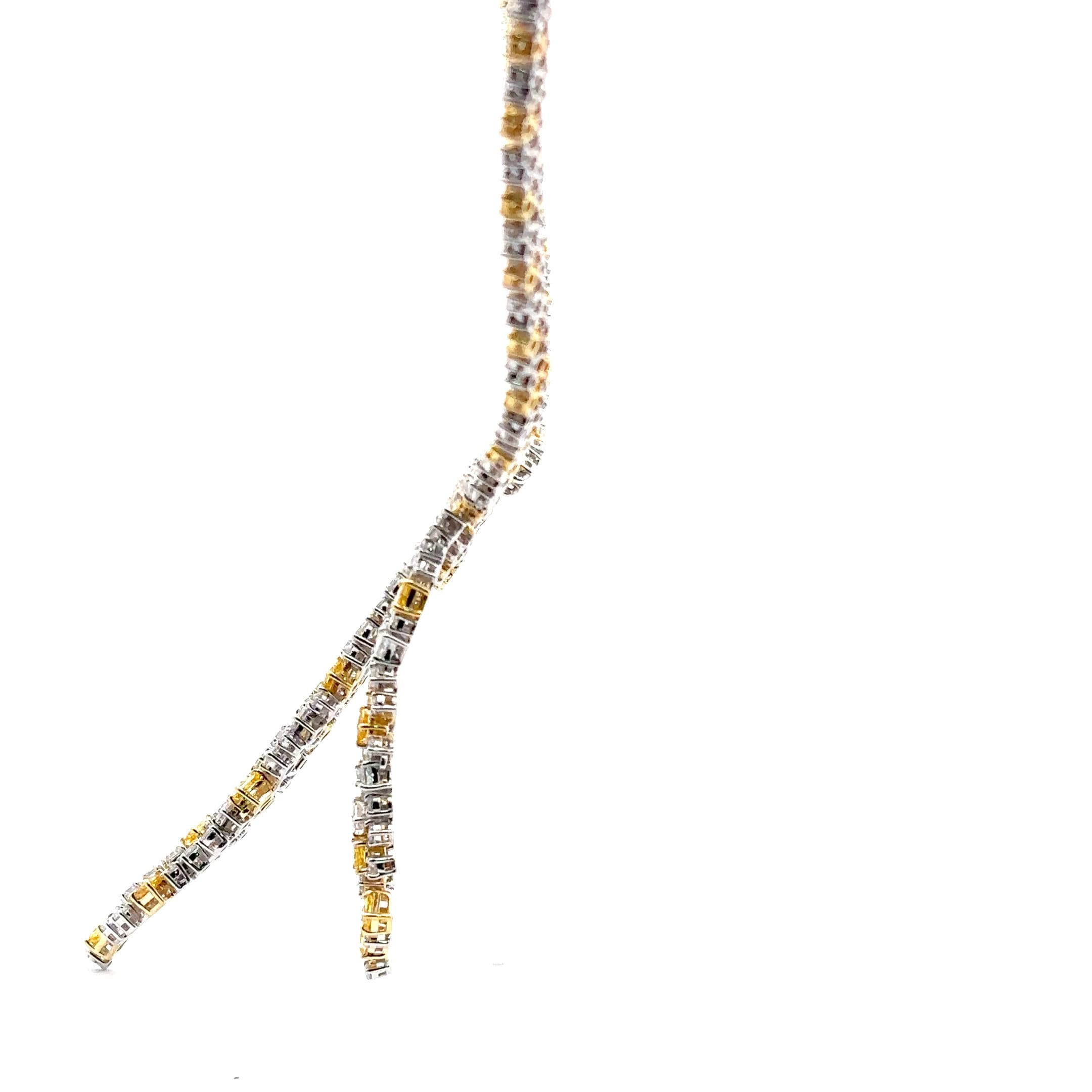 Yellow Gold Diamond Cascade Necklace 3