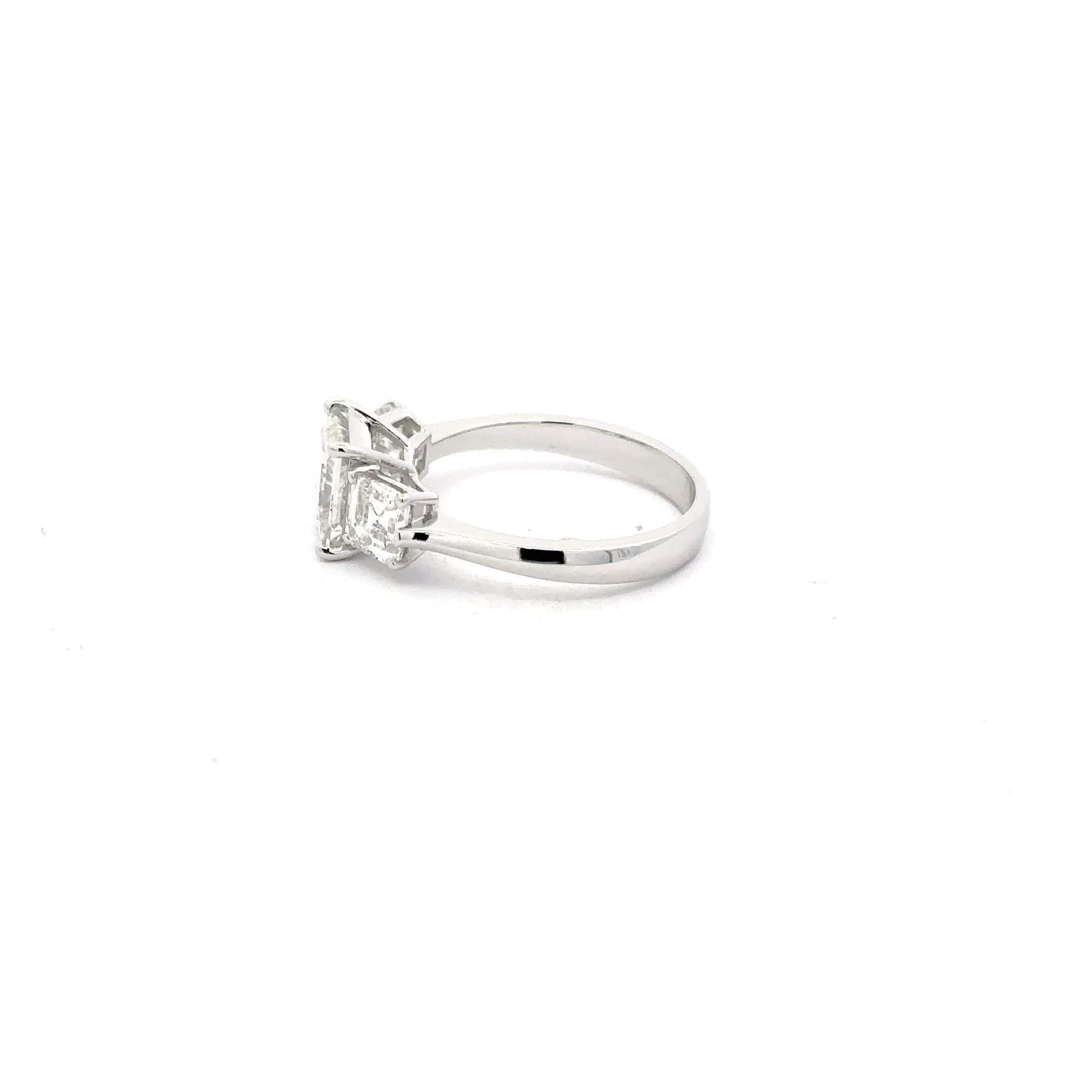 Princess Cut Diamond Multi-Stone Channel-Set White Gold Anniversary Ring 3