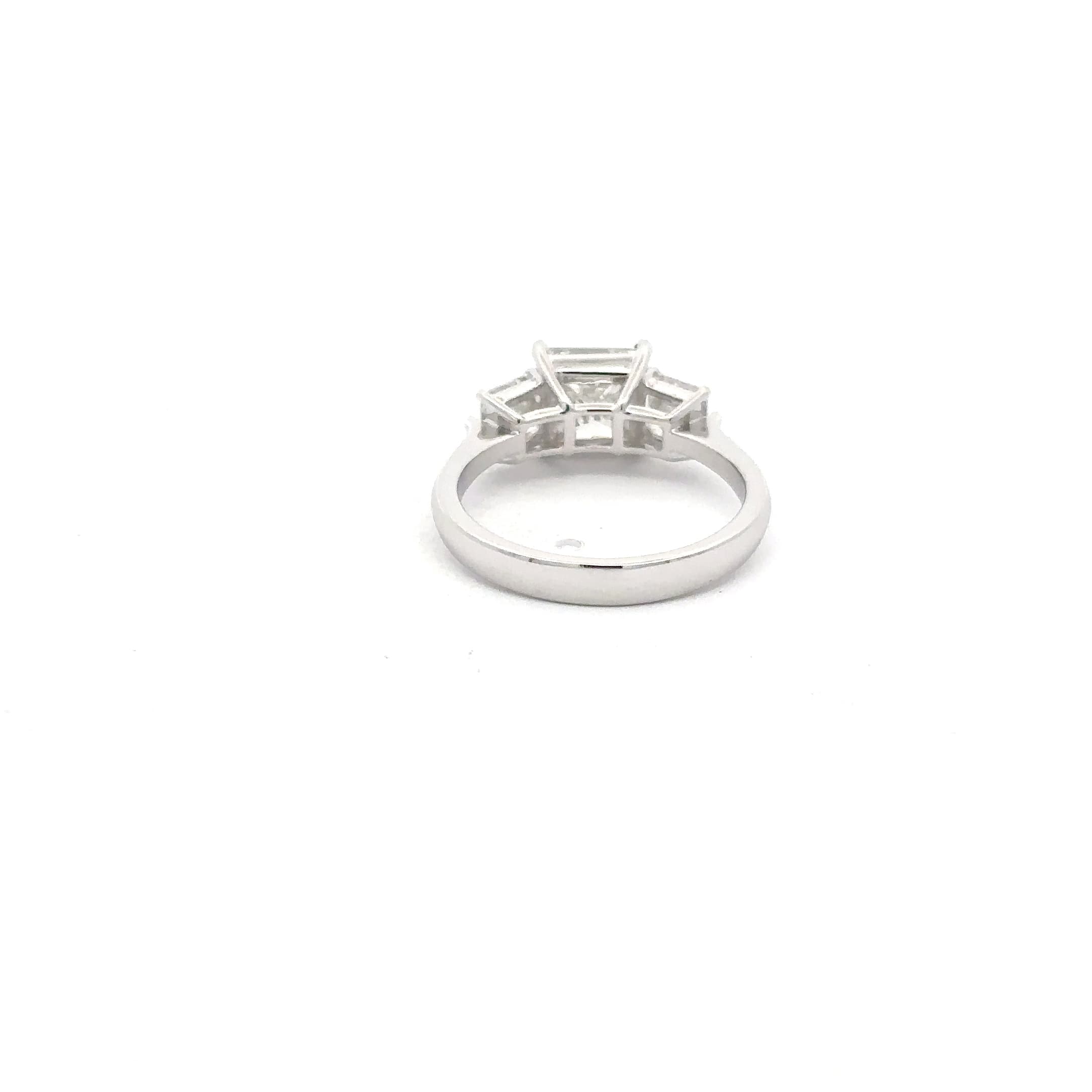 Princess Cut Diamond Multi-Stone Channel-Set White Gold Anniversary Ring 4