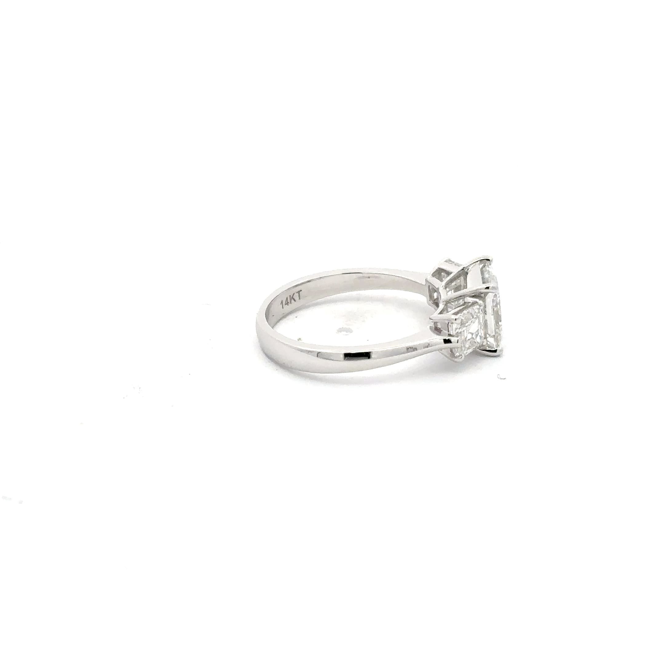 Princess Cut Diamond Multi-Stone Channel-Set White Gold Anniversary Ring 5